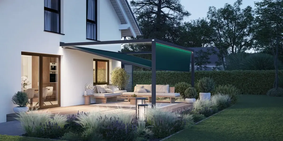 Erhardt Qube pergola-zonwering